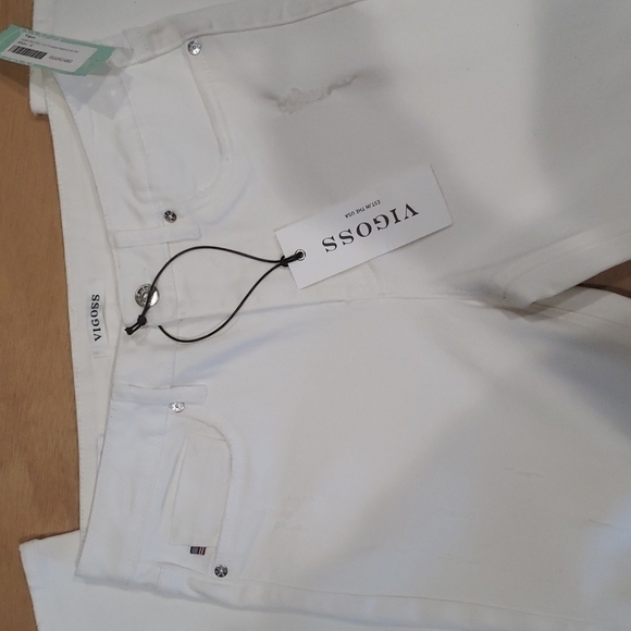 VIGOSS Frankie Slim Straight Distressed Jeans Nwt - Picture 3 of 11